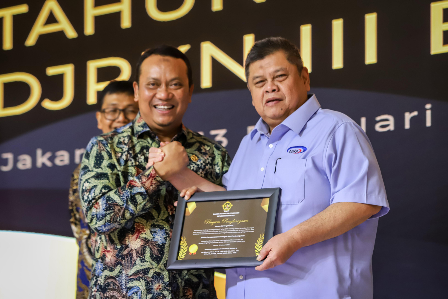 BPKP Raih Penghargaan Entitas Terbaik dalam Tindak Lanjut Hasil Pemeriksaan BPK