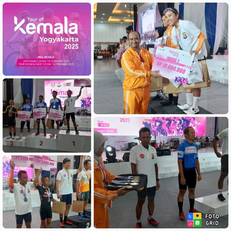 Polda Sulbar Torehkan Prestasi di Tour of Kemala Yogyakarta 2025
