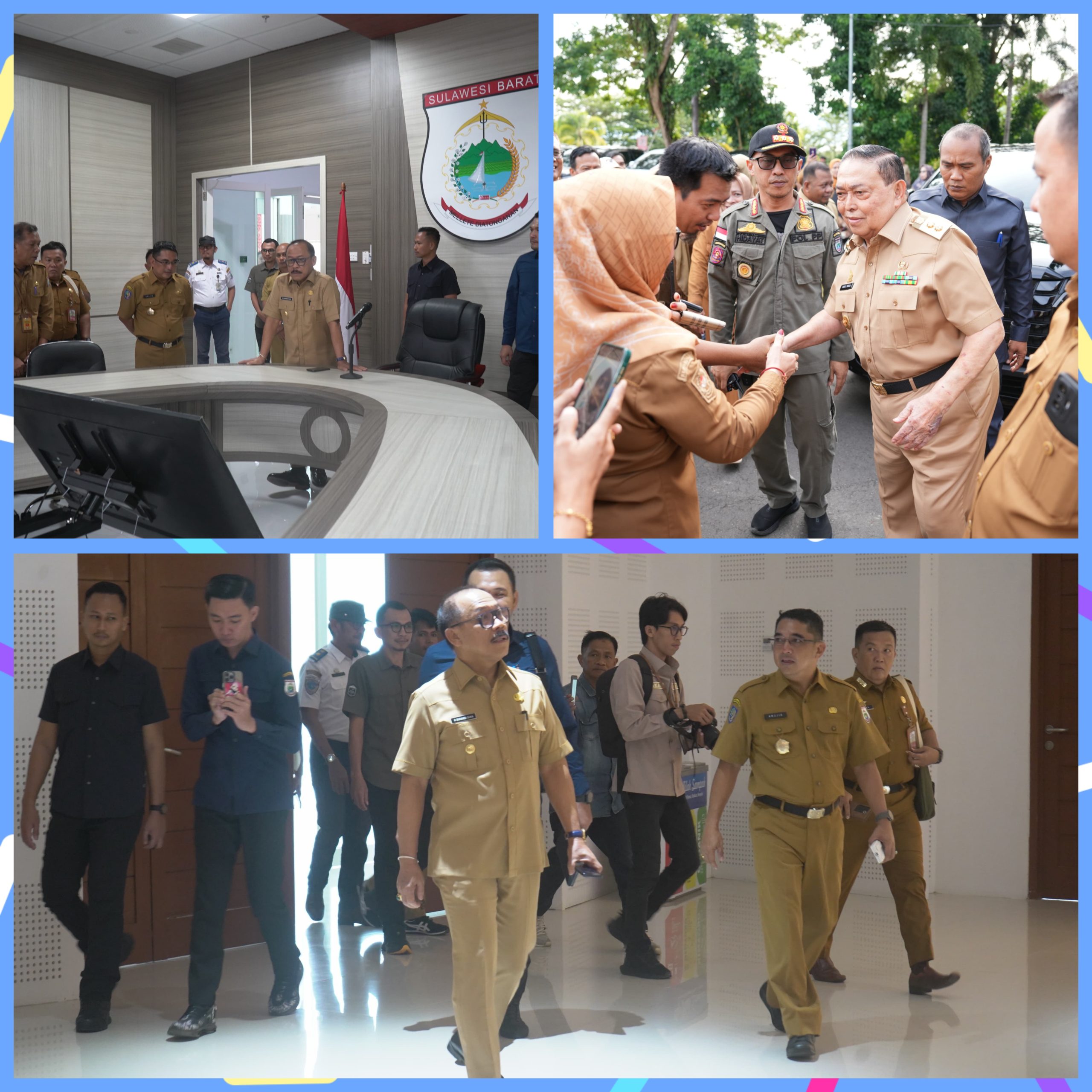 SDK Dan Wagub, Salim S Mengga Disambut ASN Pemprov Sulbar Saat Pertama Kali Masuk Kantor