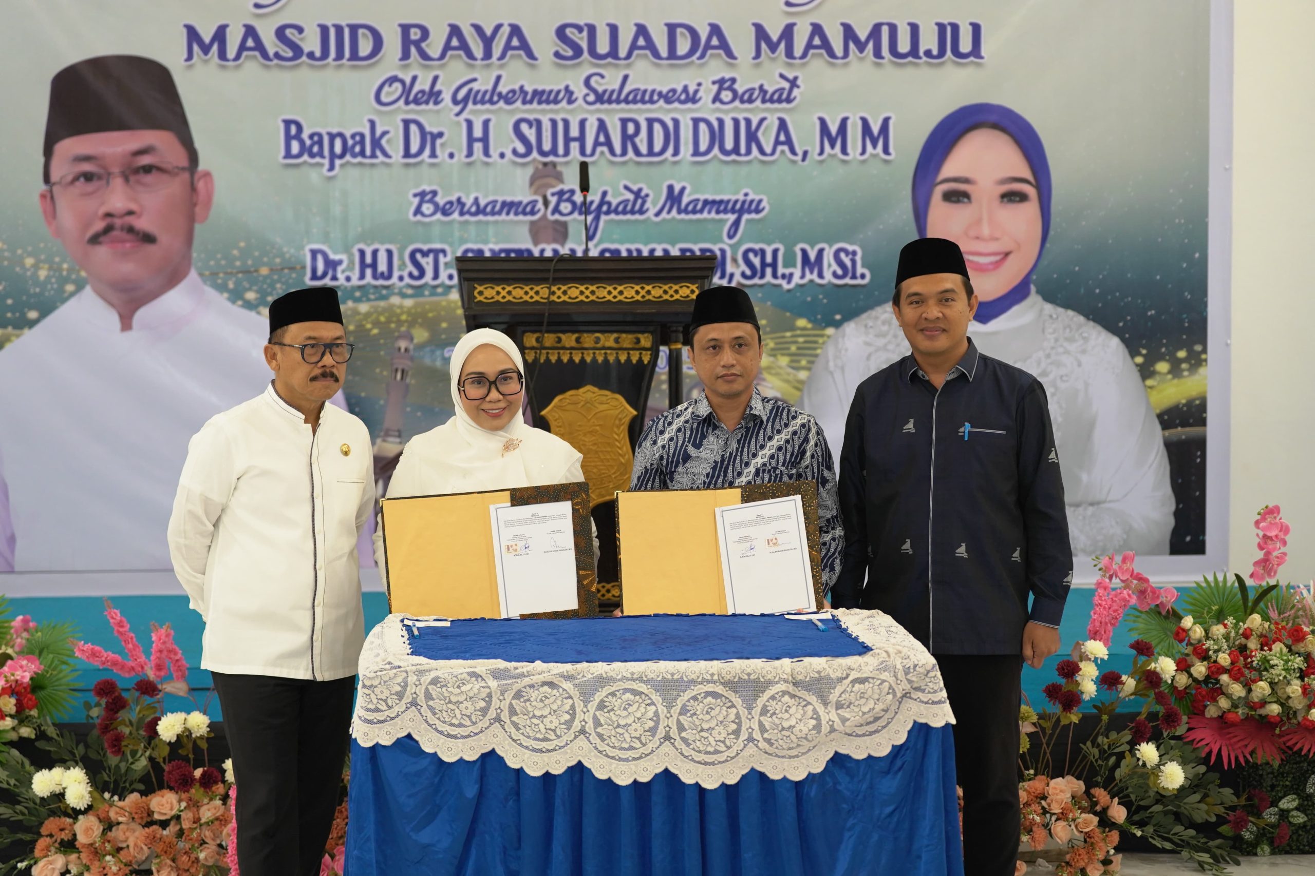 Gubernur SDK Hadiri Peresmian Pembangunan Masjid Raya Suhada Mamuju
