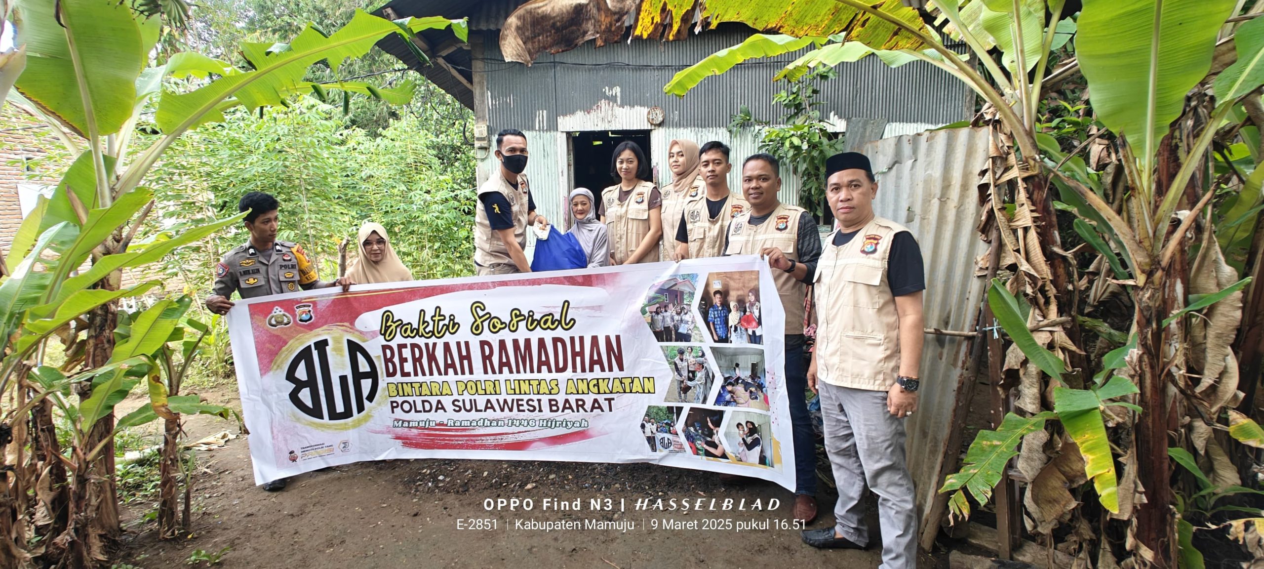 Bintara Polri Lintas Angkatan Sulbar Bagikan Sembako Berkah Ramadhan untuk Warga Mamuju