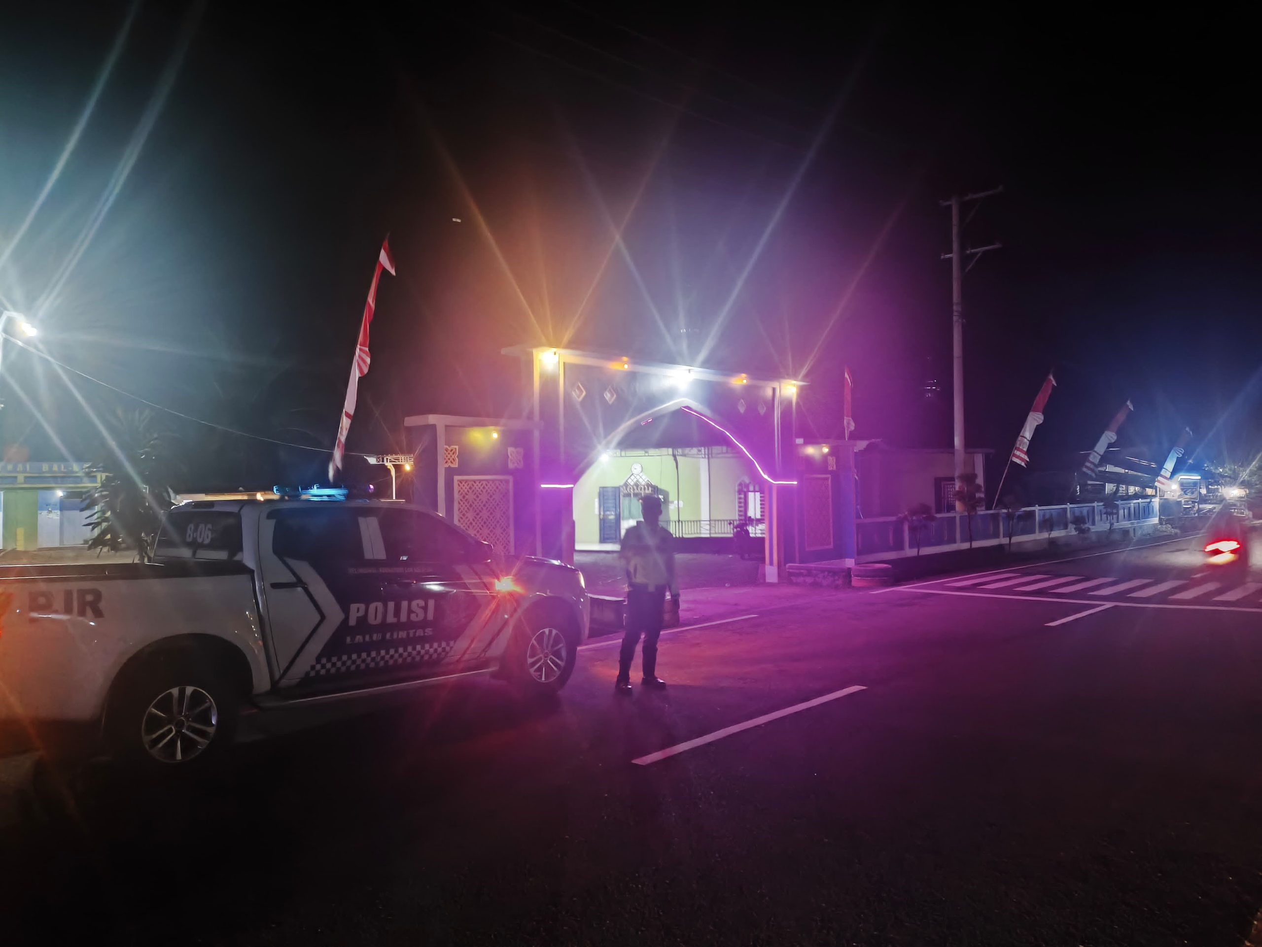 Jamin Kenyamanan Ibadah Tarawih, Ditlantas Polda Sulbar Tingkatkan Patroli dan Pengaturan di Masjid