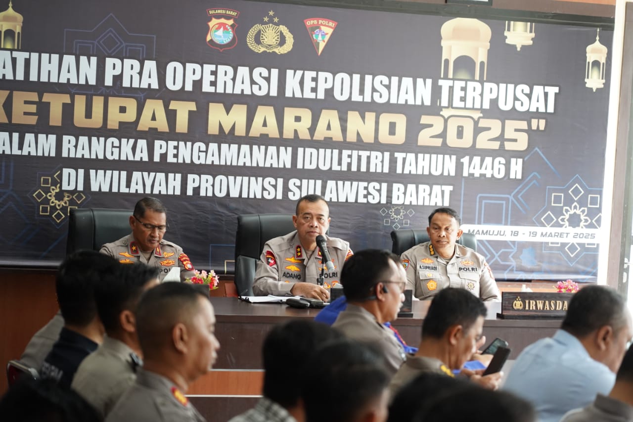 Kapolda Sulbar Resmi Buka Latihan Pra Operasi Ketupat Marano: Siap Amankan Lebaran