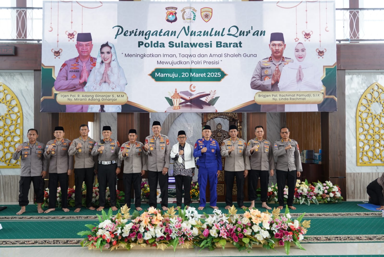 Polda Sulbar Gelar Peringatan Nuzulul Qur’an: Penguatan Integritas dan Profesionalisme Polr
