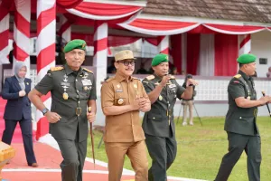 Gubernur SDK Hadiri Hari Juang TNI AD ke-80, Pemprov Sulbar Komitmen Siapkan Lahan Batalyon 6 Kabupaten di Sulbar