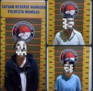 Satresnarkoba Polresta Mamuju Tangkap PNS dan Dua Perempuan Terkait Sabu