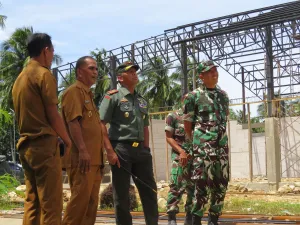 Danrem 142/Tatag Tinjau Progres KDKMP dan Lokasi Rencana Pembangunan Jembatan Gantung di Kabupaten Majene